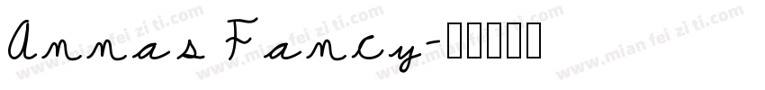 Annas Fancy字体转换